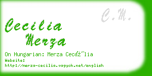 cecilia merza business card
